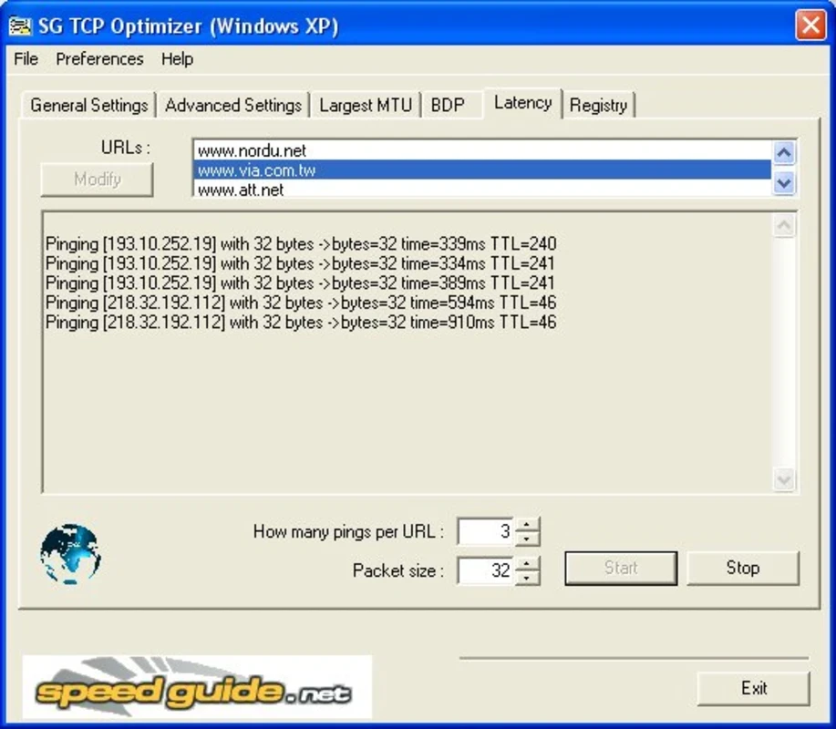 TCP Optimizer — لقطة شاشة 4